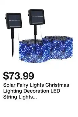 Wayfair Solar Fairy Lights Christmas Lighting Decoration LED String Lights (Set of 2) offer