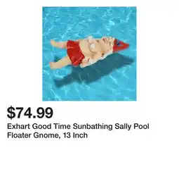 Wayfair Exhart Good Time Sunbathing Sally Pool Floater Gnome, 13 Inch offer