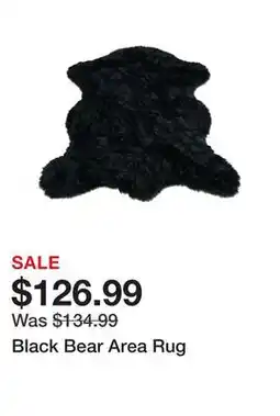 Wayfair Black Bear Area Rug offer
