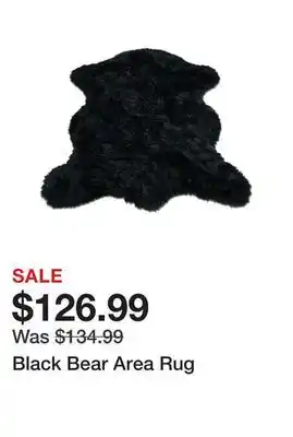 Wayfair Black Bear Area Rug offer