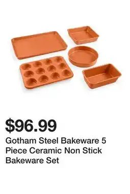 Wayfair Gotham Steel Bakeware 5 Piece Ceramic Non Stick Bakeware Set offer