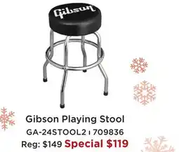 Long & McQuade GIBSON PLAYING STOOL offer