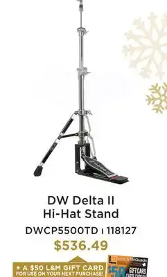 Long & McQuade DW DELTA II HI-HAT STAND offer