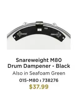 Long & McQuade SNAREWEIGHT M80 DRUM DAMPENER-BLACK offer