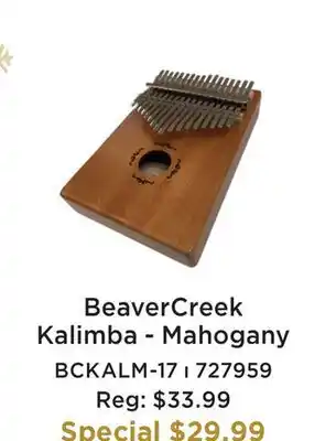 Long & McQuade BEAVERCREEK KALIMBA-MAHOGANY offer