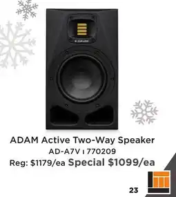 Long & McQuade ADAM ACTIVE TWO-WAY SPEAKER offer