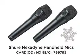 Long & McQuade SHURE NEXADYNE HANDHELD MICS offer