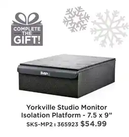 Long & McQuade YORKVILLE STUDIO MONITOR ISOLATION PLATFORM - 7.5 X 9 offer