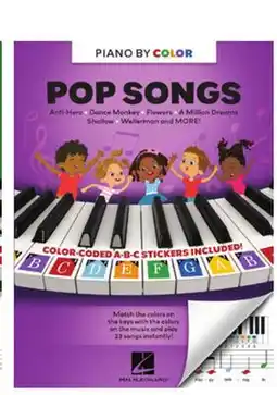 Long & McQuade PIANO-BY-COLOR POP SONGS offer