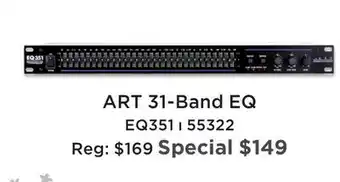Long & McQuade ART 31-BAND EQ offer