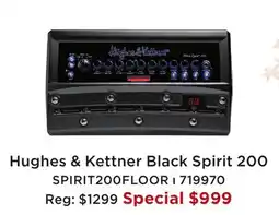 Long & McQuade HUGHES & KETTNER BLACK SPIRIT 200 offer