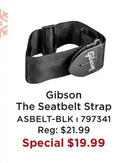 Long & McQuade GIBSON THE SEATBELT STRAP offer
