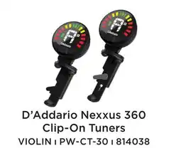 Long & McQuade D'ADDARIO NEXXUS 360 CLIP-ON TUNERS offer