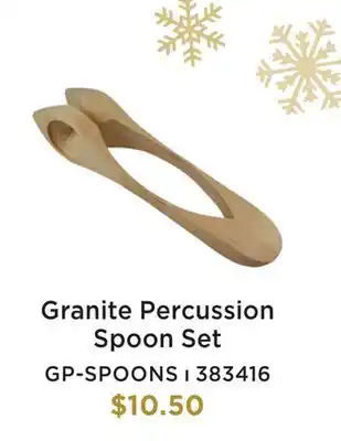 Long & McQuade GRANITE PERCUSSION SPOON SET offer