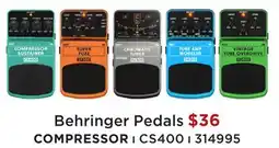 Long & McQuade BEHRINGER PEDALS COMPRESSOR offer