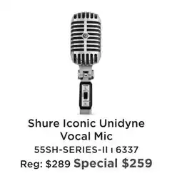 Long & McQuade SHURE ICONIC UNIDYNE VOCAL MIC offer