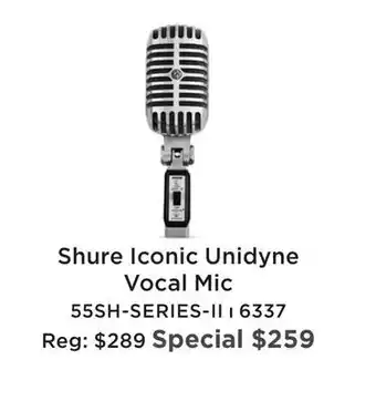 Long & McQuade SHURE ICONIC UNIDYNE VOCAL MIC offer