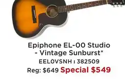 Long & McQuade EPIPHONE EL-00 STUDIO - VINTAGE SUNBURST offer
