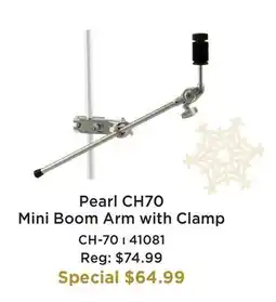 Long & McQuade PEARL CH70 MINI BOOM ARM WITH CLAMP offer