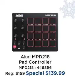 Long & McQuade AKAI MPD218 PAD CONTROLLER offer