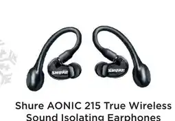 Long & McQuade SHURE AONIC 215 TRUE WIRELESS SOUND ISOLATING EARPHONES offer