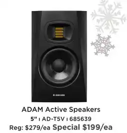Long & McQuade ADAM ACTIVE SPEAKERS offer