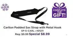 Long & McQuade CARLTON PADDED SAX STRAP WITH METAL HOOK offer