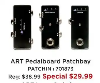 Long & McQuade ART PEDALBOARD PATCHBAY offer