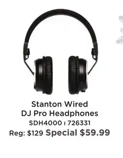 Long & McQuade STANTON WIRED DJ PRO HEADPHONES offer