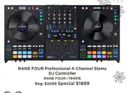 Long & McQuade RANE FOUR PROFESSIONAL 4-CHANNEL STEMS DJ CONTROLLER offer