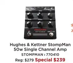 Long & McQuade HUGHES & KETTNER STOMPMAN 50W SINGLE CHANNEL AMP offer
