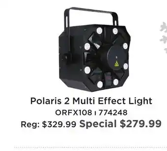 Long & McQuade POLARIS 2 MULTI EFFECT LIGHT offer