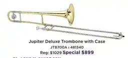 Long & McQuade JUPITER DELUXE TROMBONE offer