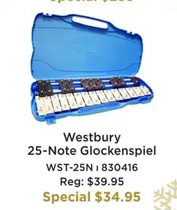 Long & McQuade WESTBURY 25-NOTE GLOCKENSPIEL offer