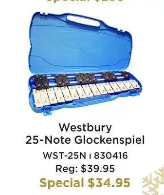 Long & McQuade WESTBURY 25-NOTE GLOCKENSPIEL offer