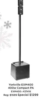 Long & McQuade YORKVILLE EXM400 400W COMPACT PA offer