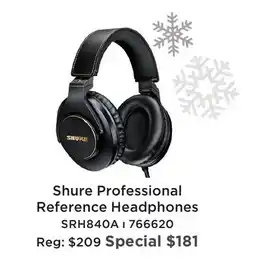 Long & McQuade SHURE PROFESSIONAL REFERENCE HEADPHONES offer