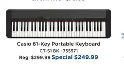 Long & McQuade CASIO 61-KEY PORTABLE KEYBOARD offer