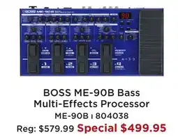 Long & McQuade BOSS ME-90B BASS MULTI-EFFECTS PROCESSOR offer