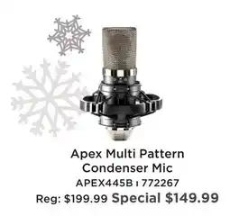 Long & McQuade APEX MULTI PATTERN CONDENSER MIC offer