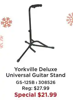 Long & McQuade YORKVILLE DELUXE UNIVERSAL GUITAR STAND offer