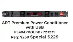 Long & McQuade ART PREMIUM POWER CONDITIONER WITH USB offer