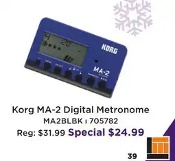 Long & McQuade Korg MA-2 Digital Metronome offer