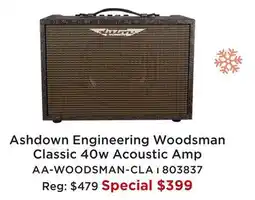 Long & McQuade ASHDOWN ENGINEERING WOODSMAN CLASSIC 40W ACOUSTIC AMP offer