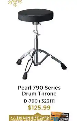 Long & McQuade PEARL 790 SERIES DRUM THRONE offer