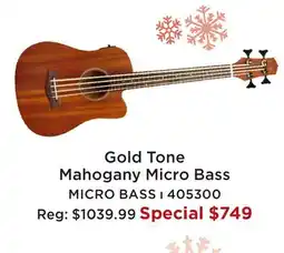 Long & McQuade GOLD TONE MAHOGANY MICRO BASS offer