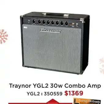 Long & McQuade TRAYNOR YGL2 30W COMBO AMP offer