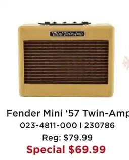 Long & McQuade FENDER MINI '57 TWIN-AMP offer