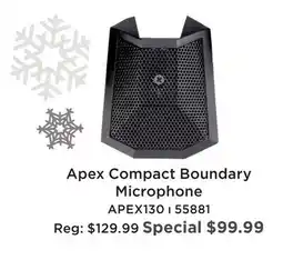 Long & McQuade APEX COMPACT BOUNDARY MICROPHONE offer