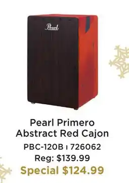 Long & McQuade Pearl Primero Abstract Red Cajon offer